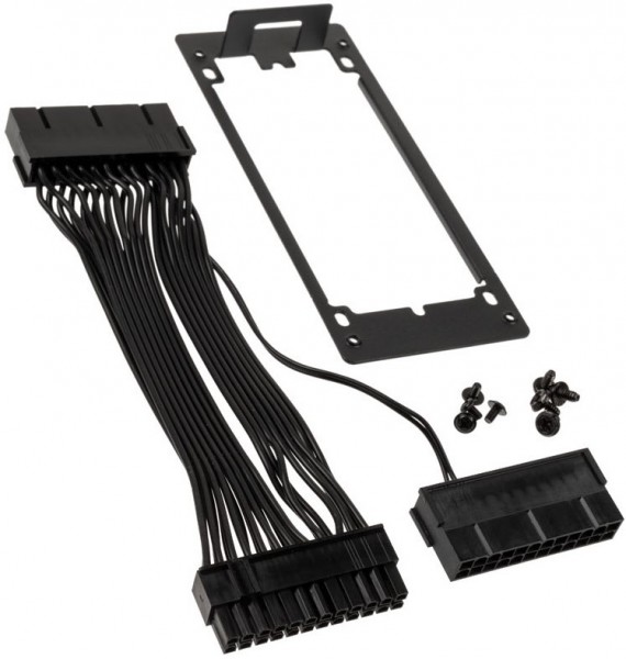 O11D Mini Dual Netzteilhalterung schwarz