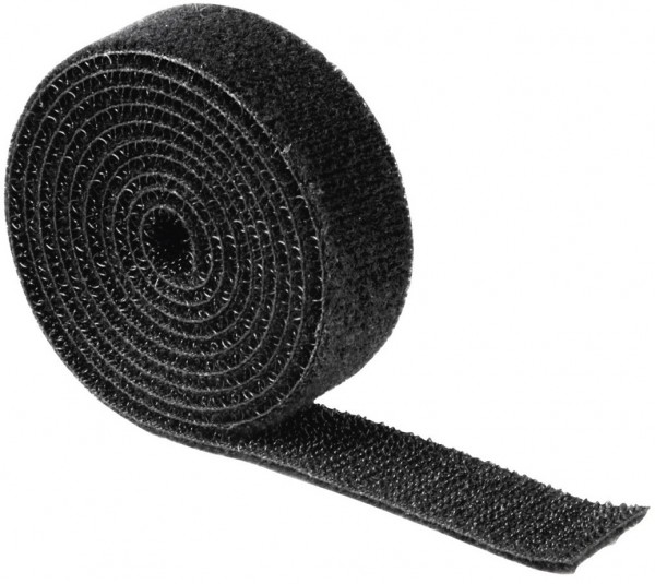 Klettband, universell (1m) schwarz