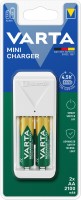 Mini Charger 2xAA (2100mAh) Akku-Ladegerät