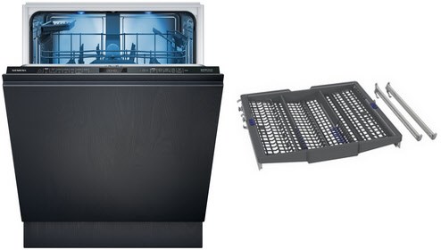 X65EXS1BD Vollintegrierbarer 60 cm Geschirrspüler bestehend aus SX65EX01BD + SZ36DX04