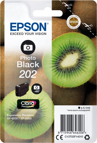 202 Claria Premium Tintenpatrone photo black