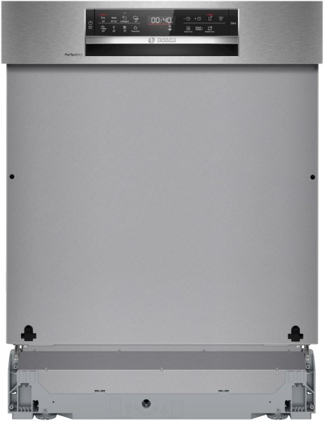 SMI6ZCS16E teilintegrierbarer 60 cm Geschirrspüler edelstahl