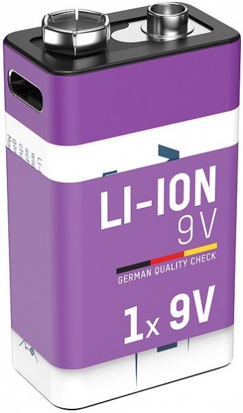 Li-Ionen 9V E-Block (340mAh) 1er Akku