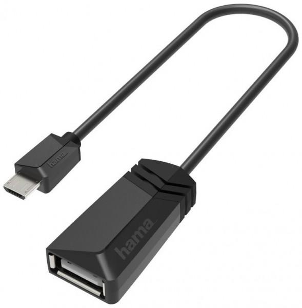 Micro-USB-OTG auf USB-A-Adapterkbl. schwarz