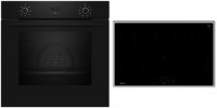 BX38IB0 Herdset mit Induktionskochfeld bestehend aus B1CCC0AK3 + T58SHF1L0 schwarz/edelstahl