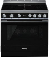CPF9IPBL Stand-Elektroherd mit Induktionsfeld schwarz, 115 l, Hefeteig-Gärstufe, pyrolytische Selbstreinigung, 89,8 cm breit, A+