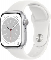 Watch Series 8 (41mm) GPS Aluminium mit Sportarmband silber/weiß