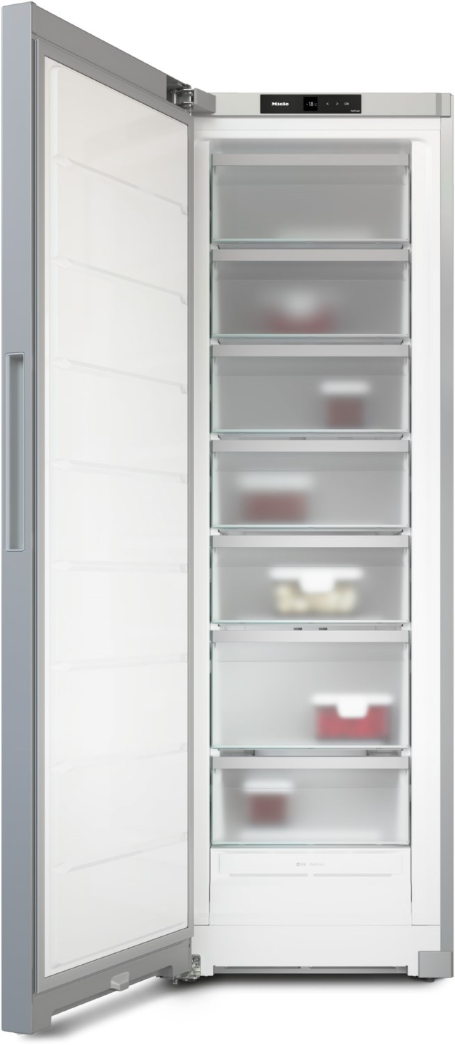 FNS 4382 D Gefrierschrank edelstahl-Look
