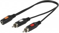 3/41-N 2xCinch > 3,5mm Klinkenkupp. Adapter