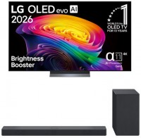 OLED65C68LA 164 cm (65") OLED evo AI TV inkl. DSC9S.DDEULLM Soundbar + Subwoofer, 4K Ultra HD, Smart-TV, HDR-Wiedergabe, 120 Hz, DVB-T2/DVB-C/DVB-S2
