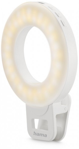 LED-Ringleuchte ToGo für Handy weiss