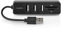 CCGB60250BK01 USB-Hub USB 2.0 > 3x USB/SD/micro/SD