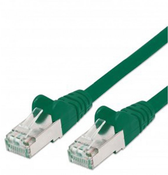 Patchkabel mit Cat7-Rohkabel S/FTP Patchkabel grün (2 m)