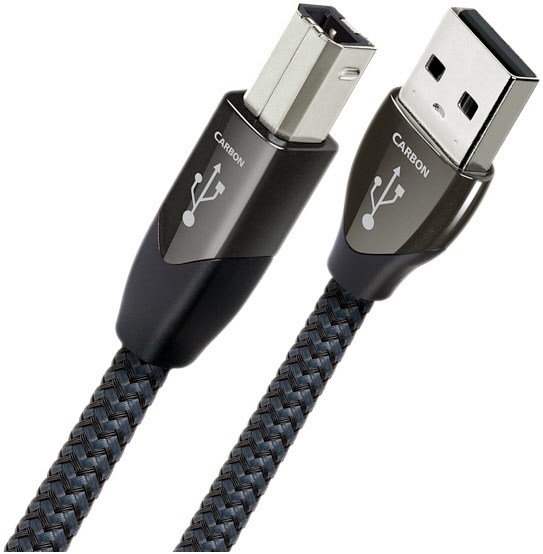 Carbon USB A>B (1,5m) USB-Kabel schwarz/grau