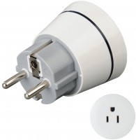 Reiseadapter (USA+Kanada) weiß