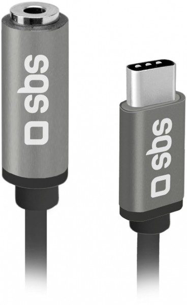 USB Type-C > 3,5mm Klinke (15cm) schwarz