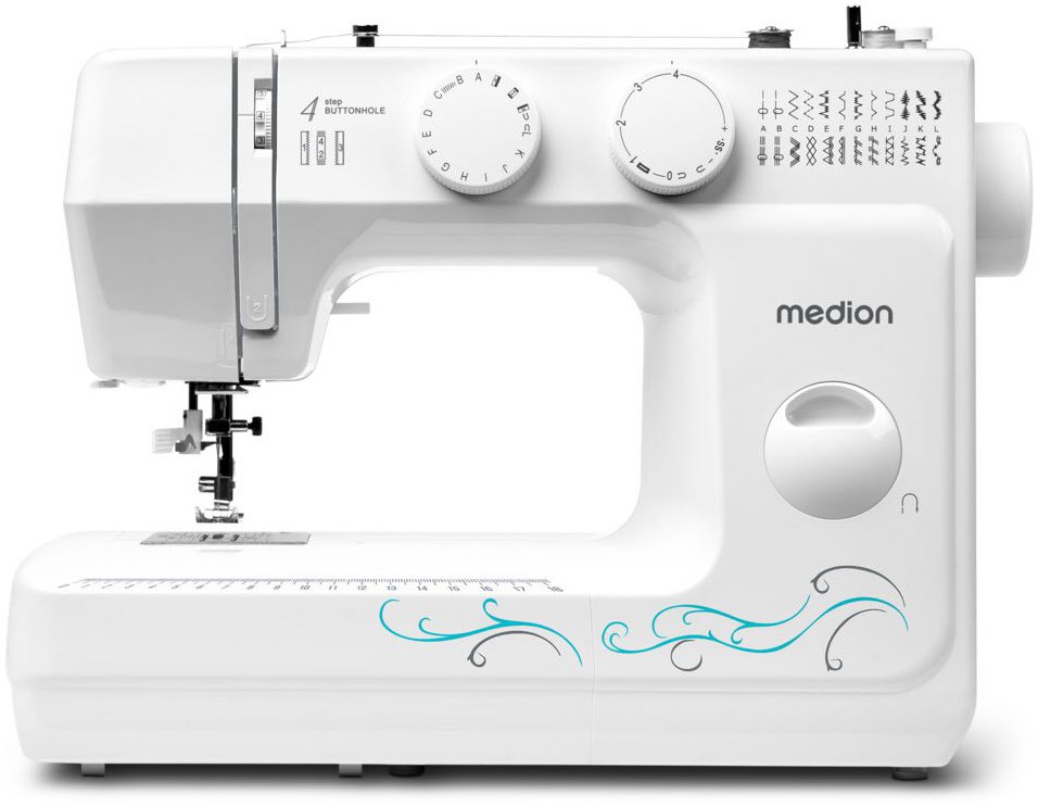 MD 18205 Nähmaschine weiß