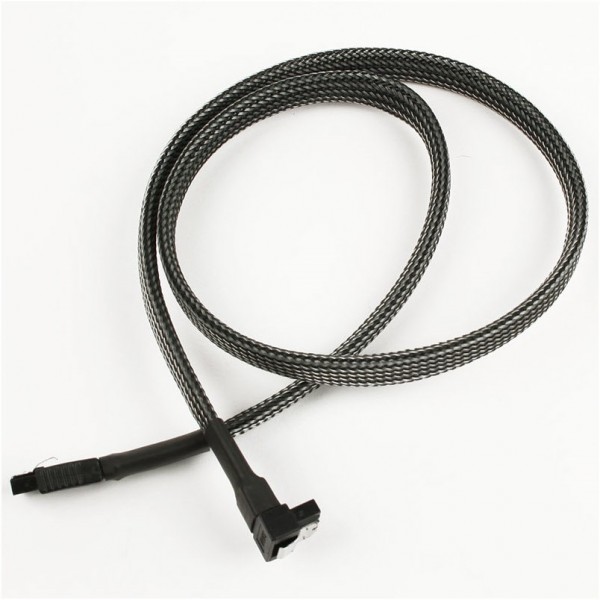 SATA 3.0 Kabel abgewinkelt (0,6m) carbon