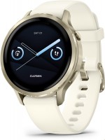 Venu® 4 (41mm) Fitness-Smartwatch mit Silikon-Armband (18mm) beige/lunargold/bone