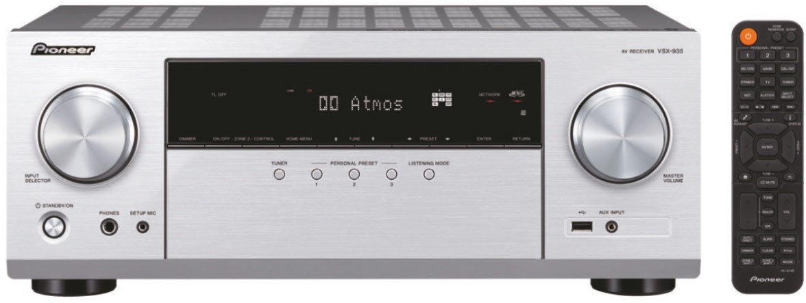 Pioneer VSX 935 Klang Effekt Receiver silber  - Onlineshop EURONICS