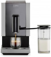 Cafe Crema Touch Kaffee-Vollautomat schwarz/silber, Milchbehälter, Latte Macchiato/Cappuccino, Stahl-Kegel-Mahlwerk, 19 bar, 1,2 l