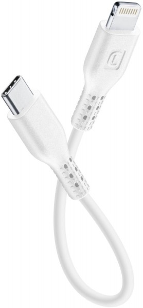 Lightning/USB-C Kabel (0,15m) weiß