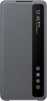Clear View Cover für Galaxy S20 Ultra grau