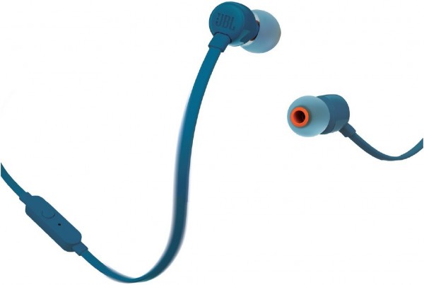 JBL T110 In-Ear-Kopfhörer mit Kabel blau | EURONICS