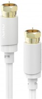 SAT-Anschlusskabel 120dB (5m) F-Stecker>F-Stecker weiss
