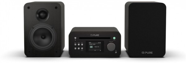 Classic Stereo Mini Hifi-System schwarz