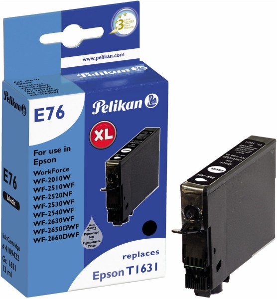 E76 Tintenpatrone ersetzt Epson T16314010 schwarz