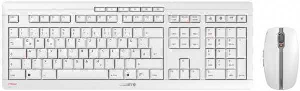 Stream Desktop Recharge (DE) Kabelloses Tastatur-Set weiß