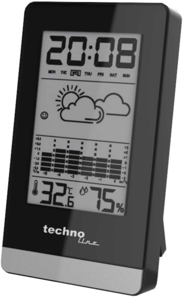 WS 9125 Wetterstation schwarz/silber