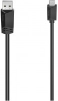 USB-C-Kabel USB 2.0 (3m) USB-A-Stecker>USB-C-Stecker schwarz