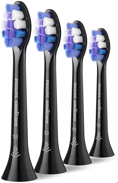 HX6054/88 Sensitive (4er Pack) Ersatz-Zahnbürsten schwarz