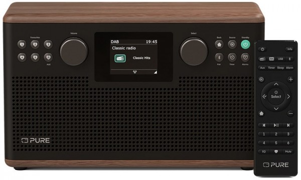 Classic H6 DAB Radioempfänger kaffee braun/walnuss