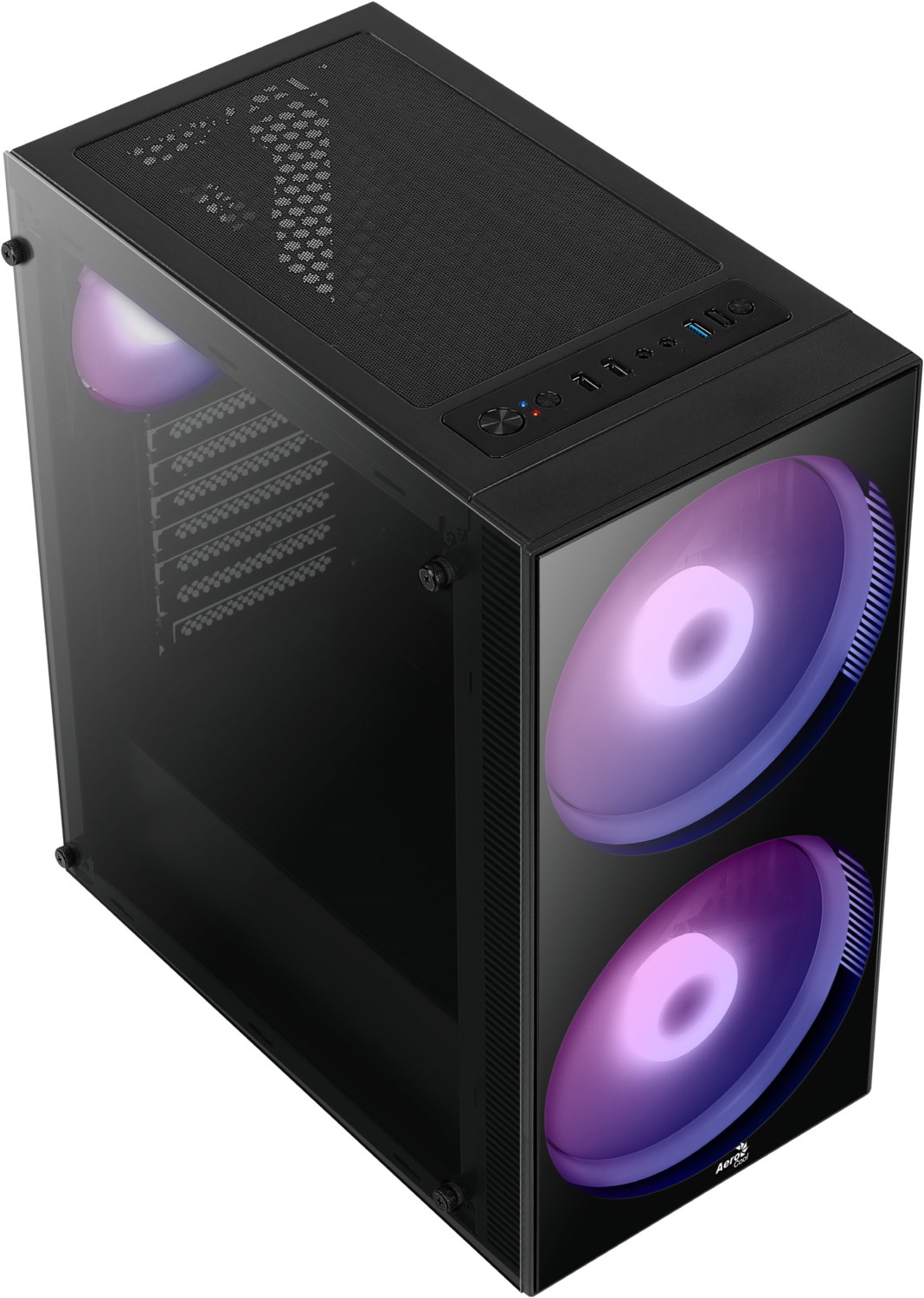 AeroCool Midi Python Gehäuse schwarz mit Kühlern