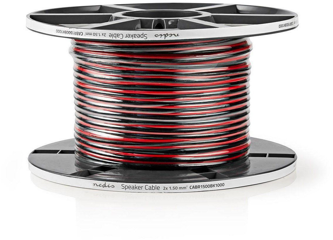 Image of CABR1500BK1000 2x 1,5mm² (100m) Lautsprecherkabel
