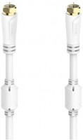 SAT-Anschlusskabel 100 dB (1,5m) F-Stecker>F-Stecker weiss