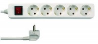 Steckdosenleiste 5-fach (3m) weiß