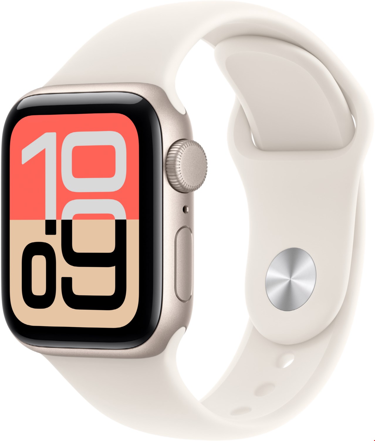 Image of Apple Watch SE 3 (40mm) GPS Smartwatch Alu mit Sportarmband M/L polarstern/polarstern