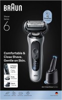 62-S7650cc Series 6 Trocken-Nass Rasierer silber