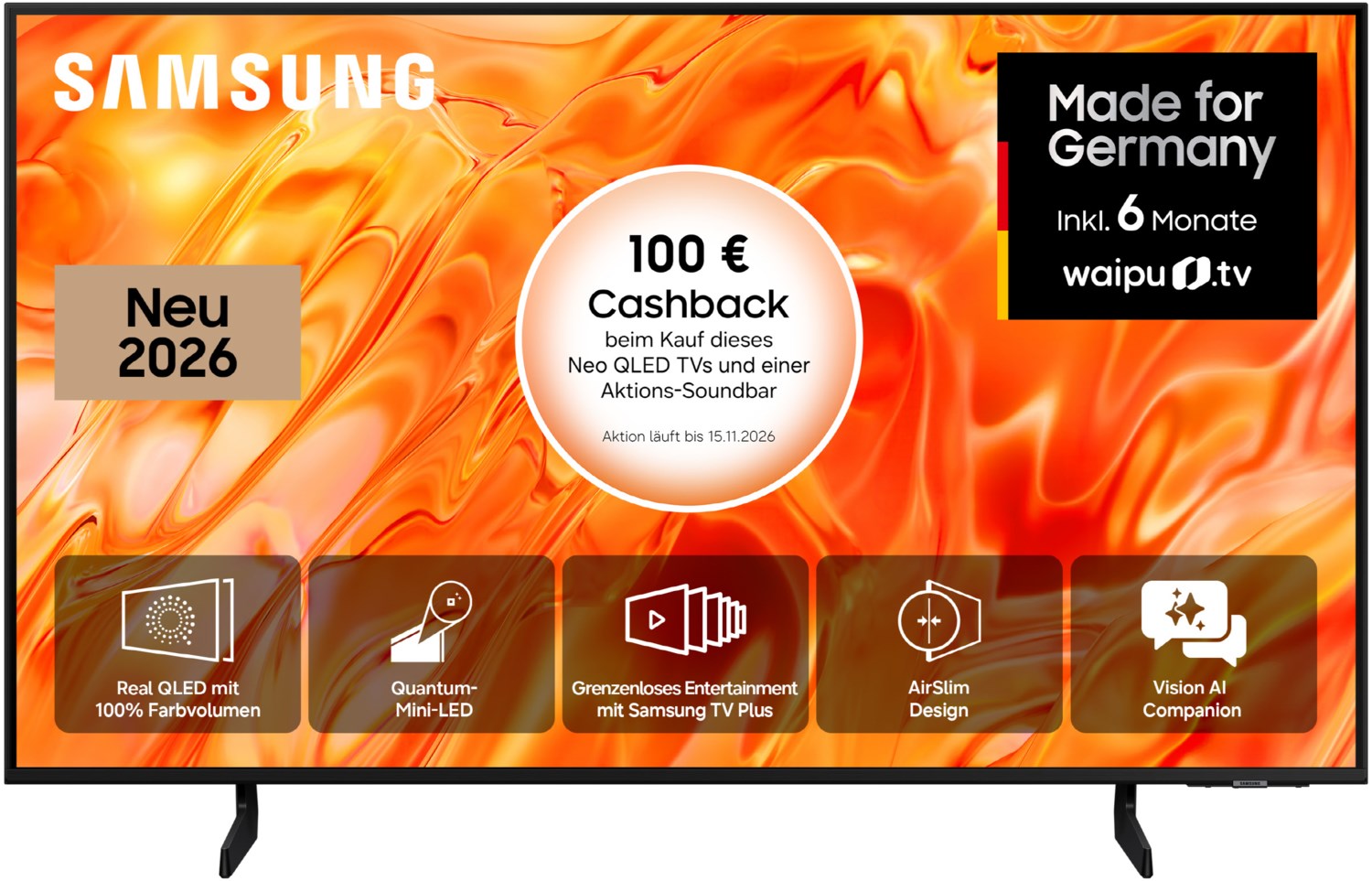 GQ43QN71HAU 108 cm (43") Neo QLED Vision AI Smart TV schwarz