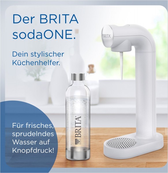 BRITA sodaONE Trinkwasser-Sprudler weiß