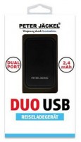 USB Travel Charger Dual Port schwarz