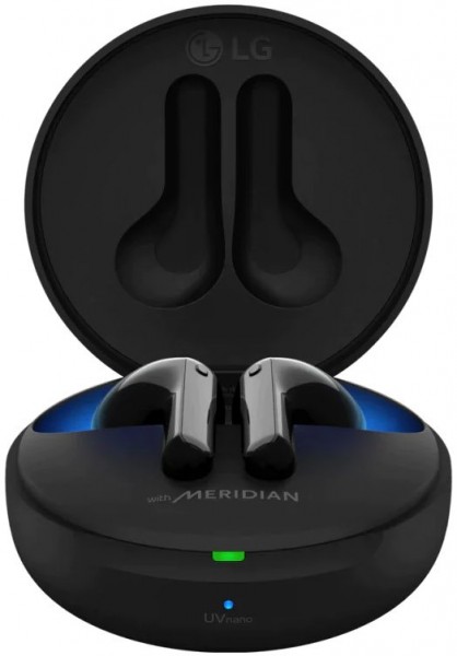 LG TONE Free FN7 Active Noise Cancelling True Wireless Bluetooth UVnano Earbuds schwarz EURONICS