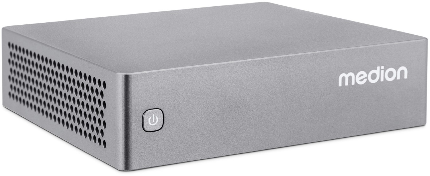 S06 (MD35385) Mini PC silber, Intel Core i3, 8 GB RAM, 512 GB SSD, Intel UHD Graphics für 13. Gen., Windows 11, Wi-Fi 6 (802.11ax)