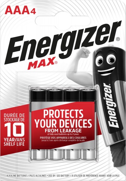 LR03 Max Power AAA 4er Blister Micro-Batterie