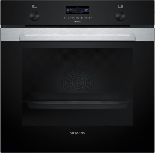 HQ379G6S7 Backofen mit Dampfunterstützung edelstahl, 71 l, Pizza-Stufe, schnelles Vorheizen, WLAN, pyrolytische Selbstreinigung, 59,4 cm breit, A+