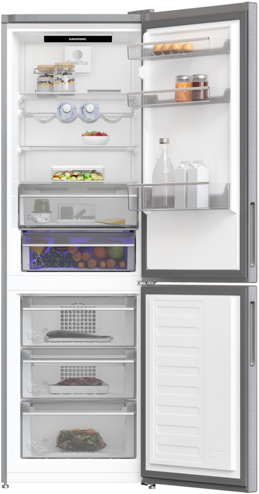 Grundig GKN 26860 XPHN Kühl-/Gefrierkombination edelstahl | EURONICS